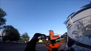 KTM EXC 525 wheelie fail