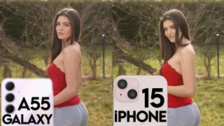 Samsung Galaxy A55 VS iPhone 15 Camera Test Comparison