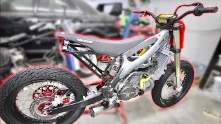 NEW PARTS FOR 2008 CRF450 FLAT TRACKER/SUPERMOTO GET ASSEMBLED // CRF450 BUILD PT 3