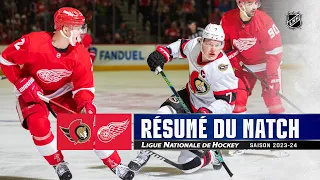 Sénateurs vs Red Wings 31/01 | Faits saillants