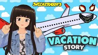 Vacation Story Airplane Travel | Something goes TERRIBLY WRONG | Roblox Snickerhoops