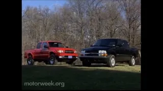 Motorweek 2001 Chevrolet S-10 Crew Cab vs. Toyota Tacoma Double Cab Comparison Test