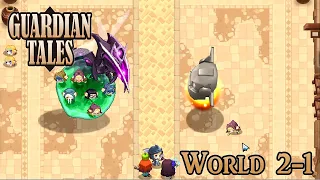 Guardian Tales | No Summons Challenge | World 2-1 Teatan - Invader Invasion Point Kingdom