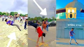 Best flip Instagram public reaction cute girl ||Sourav Deshmukh.