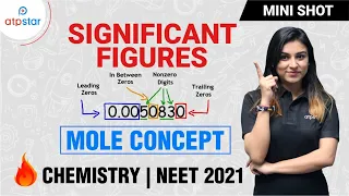 How to find Significant figures ? Mole Concept Class 11 | Anushka mam | ATP STAR