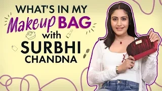 What's in my Makeup bag with Surbhi Chandna| Fashion| Bollywood| Pinkvilla| Sanjivani 2