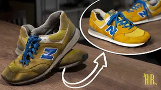 Cleaning and painting dirty New Balance|ASMR|Second chance for sneakers