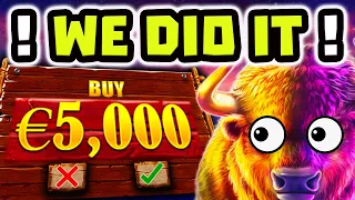 BUFFALO KING MEGAWAYS 🔥 SLOT THE DREAM COMEBACK 😱 €5.000 BONUS BUY OMG‼️ *** MEGA BIG WINS ***