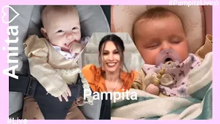 #Anita ♡ mientras mamá trabaja 😍 #Pampita #MiniPampita 🎀