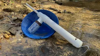 Gold Prospecting with a DIY Hand Dredge | Looking for South Carolina Gold