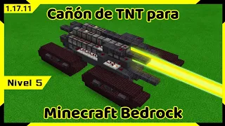 Construye un Cañón de TNT (Nivel 5) en Minecraft Bedrock