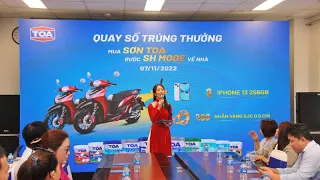 QUAY SỐ TRÚNG THƯỞNG CTKM MUA SƠN TOA RƯỚC SH MODE VỀ NHÀ