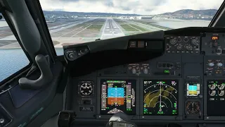 MSFS 2020 PMDG 737-700 Landing KSFO 28R