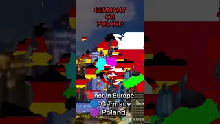 GERMANY VS POLAND #subscribe #страны #ссср #россия #пон #евро #contryballs #шортс #ussr