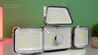 Nunet Solar Motion Sensor Lights with Detachable Solar Panel