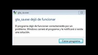 Como Solucionar Problema !Gta San Andreas Dejó de funcionar¡