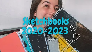 Tour completa pelos meus sketchbooks! 2020 a 2023
