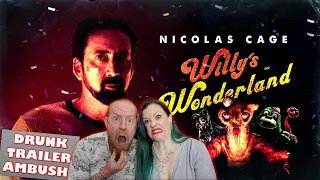 Willy's Wonderland Trailer #2 (Nicolas Cage, FNAF, 2021) - Drunk Trailer Ambush!