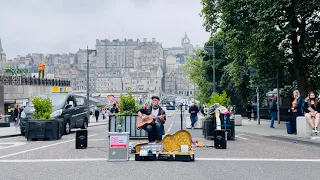 Morf Music singing Superstitious in Edinburgh - Incredible talent