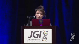 Cat Adams at the 2017 DOE JGI Genomics of Energy & Environment Meeting