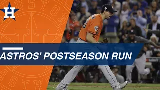 Look back at the Astros' epic 2017 postseason run as they win the World Series