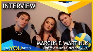 INTERVIEW Marcus & Martinus "Unforgettable" (Sweden 2024) - Nordic Music Celebration 2024