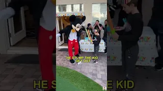 Mickey mouse ruins bad kid birthday #shorts