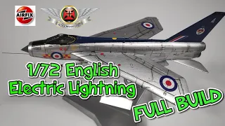 AIRFIX 1/72 ENGLISH ELECTRIC LIGHTNING F2A FULL BUILD VIDEO