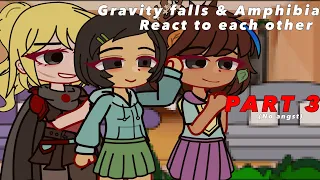 Gravity falls & Amphibia react to each other || PART 3 || Gacha || TW & credits in desc