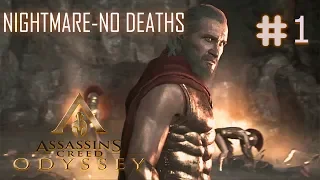 [ PS4 ] * ASSASSINS CREED ODYSSEY * #  1  WALKTHROUGH  PROLOGUE  ( NIGHTMARE DIFFICULTY NO DEATHS )