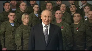 Новогоднее обращение Президента Российской Федерации В.В. Путина (РЕН ТВ, 31.12.2022)