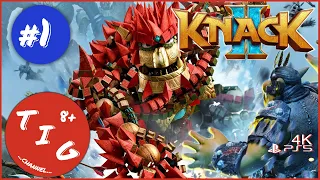 KNACK 2 (НЭК 2) кооперативное прохождение игры на Playstation 5. Часть 1. В формате 4K