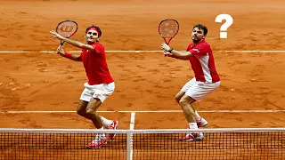 6 Minutes of Roger Federer Doing Magic in Doubles