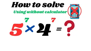 A nice exponent  problem|| solve by using without calculator|| simple exponent but not as you think