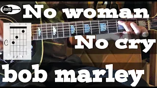 No Woman No Cry Easy Guitar Bob Marley Tab