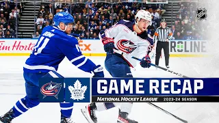 Blue Jackets @ Maple Leafs 12/14 | NHL Highlights 2023