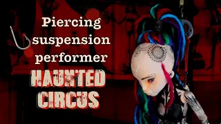 OOAK Suspended Tattoo Doll- Haunted Circus Halloween Collaboration!