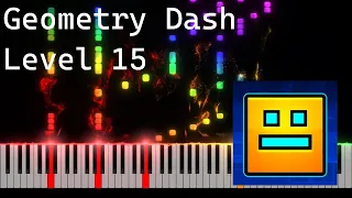 "Geometry Dash" level 15 - Electrodynamix Piano Tutorial [Nivek.Piano]