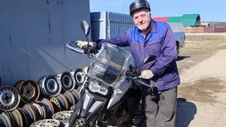 Grandpa bought himself a new Fireguard 250 motorcycle