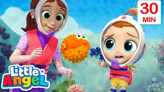 Ocean Song 🌊 | Fun Sing Along Songs by @LittleAngel Playtime