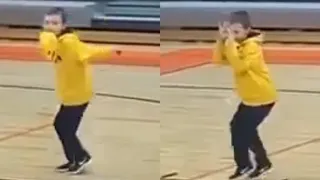 Kid Does Griddy Walk At Basketball Game