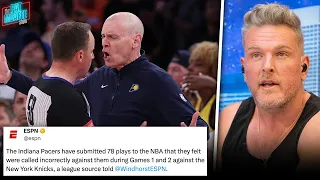 Pacers Submit Over 70 Foul Calls To NBA Office, Was Ejected Game 2 vs Knicks | Pat McAfee Reacts