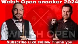 Hossein Vafaei Vs Jak Jones Welsh Open snooker 2024 Best Of 7