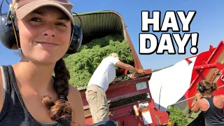 HOW IT'S MADE! | Harvesting Haylage for Sheep Feed (2nd Cut Hay 2020 - Part 3) Vlog 320