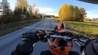 Autumn cruising and wheelies with KTM EXC 525 SuperMoto | GoPro | 1440p60