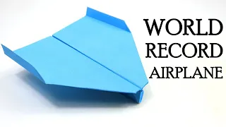 Crafting a World Record Paper Airplane Tutorial/ The World's Best Paper Airplane