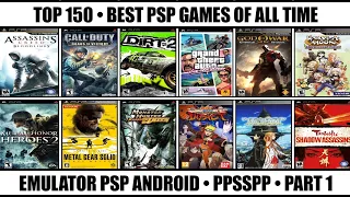 Top 150 Best PSP Games Of All Time | Best PSP Games | Emulator PSP Android / Part 1