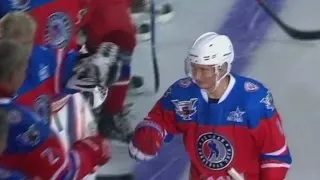 Putin celebrates 63rd birthday with ice hockey game, scores 7