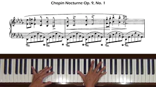 Chopin Nocturne Op. 9, No. 1 in B-flat minor Piano Tutorial