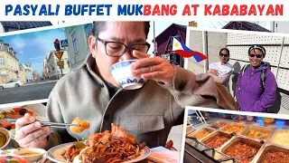 BUFFET! Crispy Pork, Chicken, Sushi, Noodles. Sabaw, etc. Pasyal. MUKBANG! Filipino. Food. Mukbang!